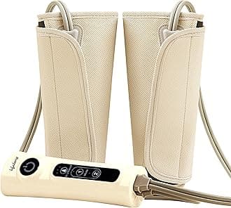 LLM18 Air Pressure Massager for blood circulation and pain relief of Arms, Leg, Calf and Foot (Brown)