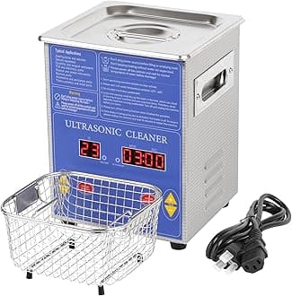 Kendal Commercial Grade 120watts 2L Ultrasonic Cleaner 40kHz with Digital Timer&Heater Cleaning Machine, for Watch Instruments Industrial Parts Excellent Cleaner Solution