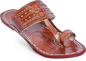 COUNTLESS STEPS Kolhapuri Chappal for Men | Leather Slippers | Kolapuri Chapal - G-PARENT A13