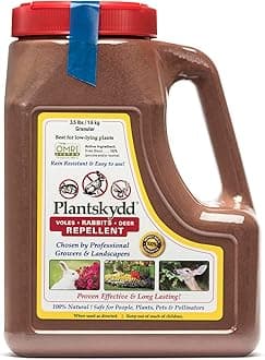 Plantskydd Animal Repellent - Repels Deer, Rabbits, Elk, Moose, Hares, Voles, Squirrels, Chipmunks and Other Herbivores; 3.5 LB Granular Shaker Jug (PS-VRD-3)