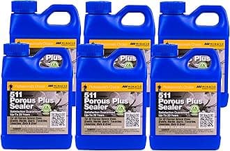 Miracle Sealants511 Porous Plus Premium Penetrating Sealer for Countertops, Stone & Tile, Pint, 6 Pack
