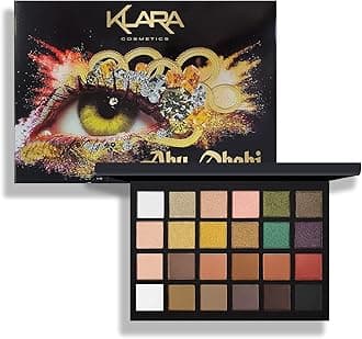 Klara Cosmetics 24 Eyeshadow Palette Abu Dhabi vibrant festive shimmer matte gift collection full color pigment