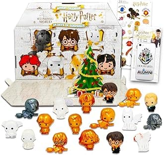 Harry Potter Mini Figurines Advent Calendar - Countdown to Christmas 24 Wizarding World Mini Figures, Stickers | Harry Potter Set for Boys, Girls