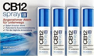 CB12 Mouth Spray Instant - Refreshing Oral Care Solution, 15ml (Pack of 4)