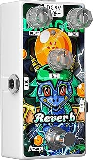 AZOR Digital Reverb Pedal Dragon Pure Reverb Guitar Effect Pedal for Electric Guitar AP509