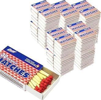 100 Packs Matches 32 Count Strike on Box Kitchen Camping Fire Starter Lighter
