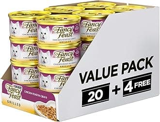 Fancy Feast Grilled Chicken Cat Food Promo Pack (85g) (20+4 Free)