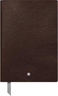 Montblanc Notebook 113638 Fine Stationery #146 Tobacco – Elegant Soft Cover Journal – Squared Notebook with Leather Binding – A5