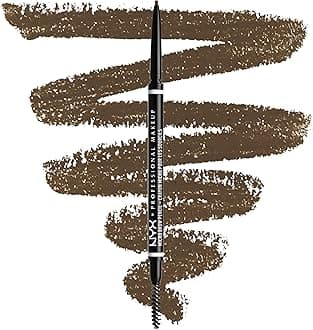 NYX Professional Makeup Micro Brow Pencil, Ultra-Fine, Dual-Ended, Precise Eyebrow Pencil with Retractable Tip and Spoolie Brush, Shade: Ash Brown (05)