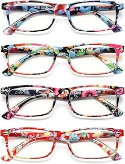 Reading Glasses for Women, Stylish Blue Light Blocking Readers, Ladies Eyeglasses, Fashion Computer Eye Glasses