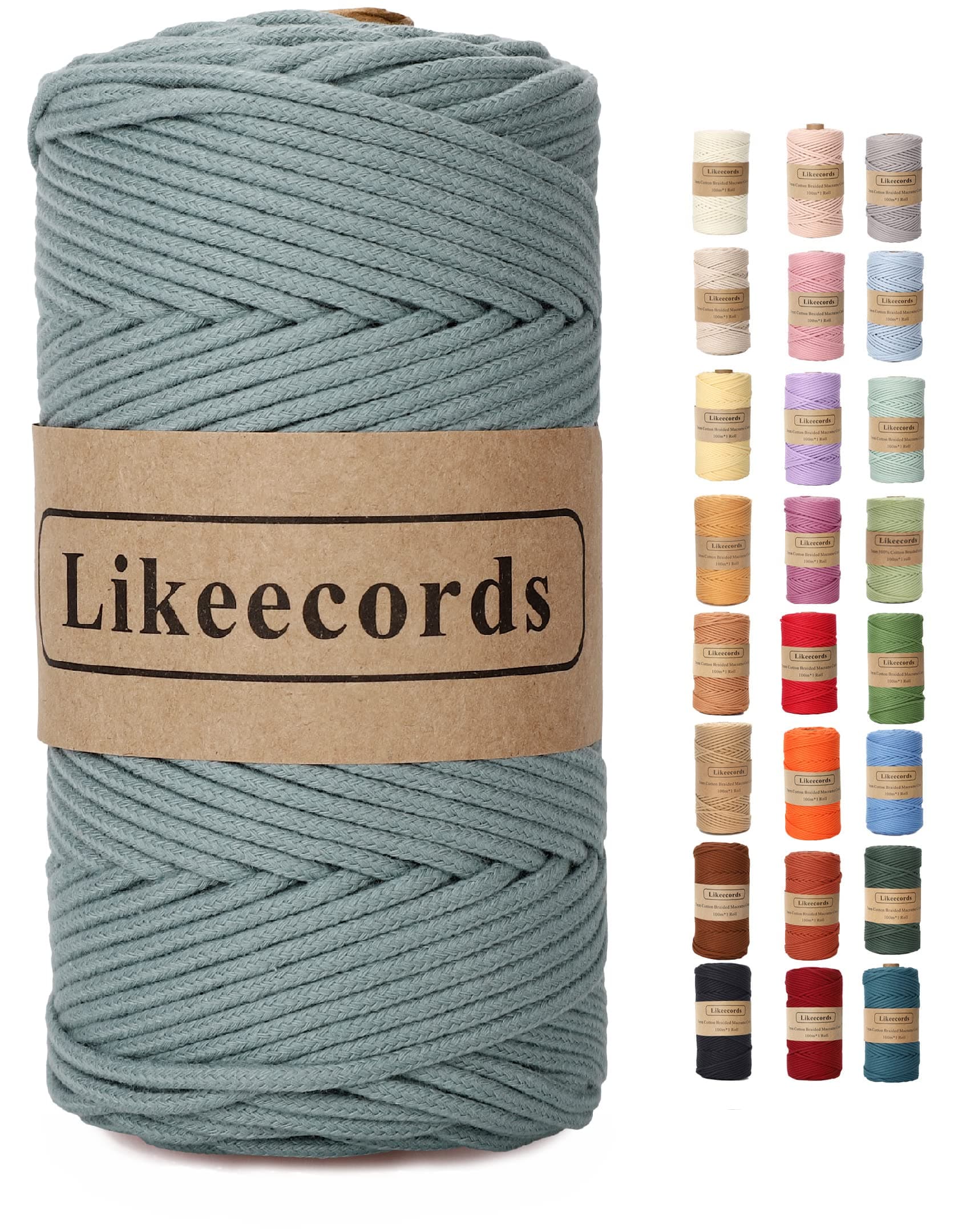 3mm Braided Cotton Macrame Cords