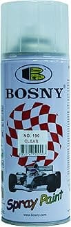 Bosny Aerosol Spray Paint (400 ml, Glossy Finish, White)
