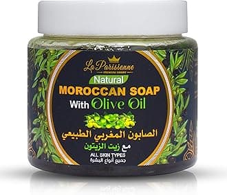ECOLYTE+ Moroccan Soap with Olive Oil, Natural, All Skin Types, Purifying, Cleansing, Exfoliating for Moroccan Hammam, 100% Natural Organic Essential oil (Olive Oil, 500 g)