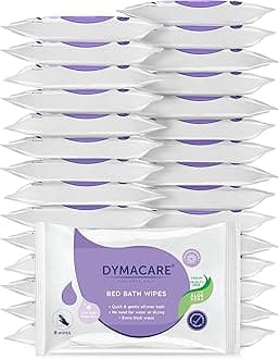 Fragranced Bed Bath Wipes | Premium Skin Cleansing Bath and Shower Wipes for Adults and Elderly | No Water Microwaveable Body Wet Wipes with Aloe Vera | 30 Packs (240 Wipes in Total)