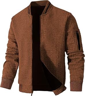 Men's Bomber Jacket, Lightweight, Casual Varsity Style