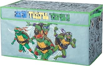Idea Nuova Teenage Mutant Ninja Turtles Collapsible Storage Trunk, Durable with Soft Lid, 28.5"x14.5"x16"