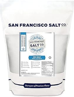 Gourmet Sea Salt - 5 lbs. Bulk Fine Grain by San Francisco Salt Company