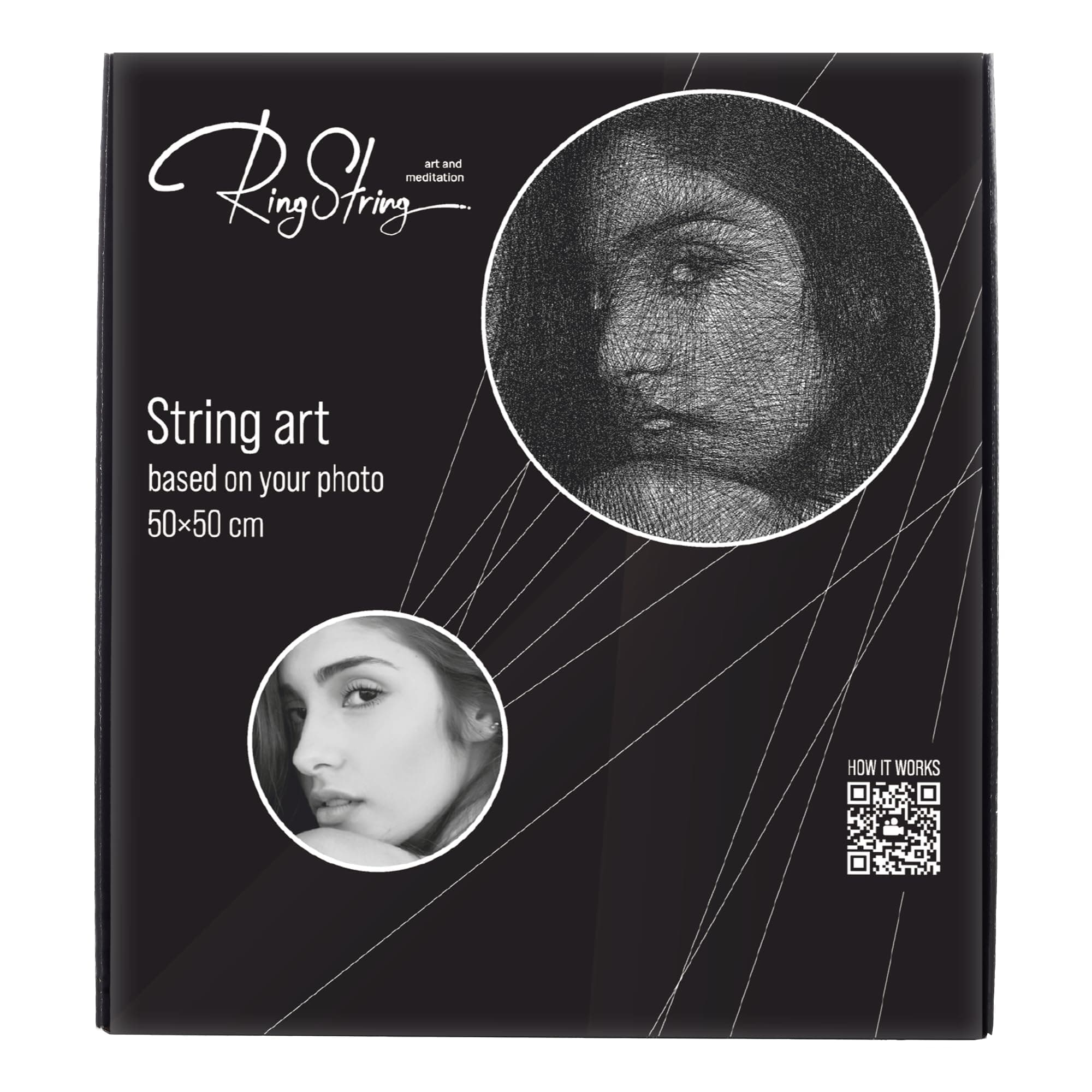 RingString - Wire Art Based on Your Photo Original Hobby Construction Kit Create a Homemade Gift Portrait