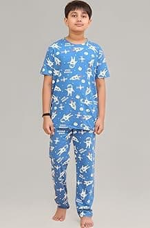 Boys Cotton Coord Set/Boys Night Suit/Boys Loungewear/Boys Night Dress