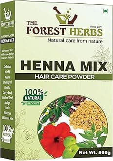 The Forest Herbs Natural Care From Nature Herbal Henna Mix Powder, 500g Enriched with Precious Herbals for Hair Colour & Conditioning - Brown