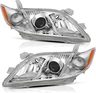 Headlight Assembly Compatible with 2007 2008 2009 Toyota Camry Passenger and Driver Side