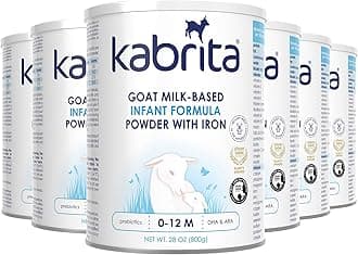 Kabrita Goat Milk-Based Infant Formula Powder with Iron, DHA, ARA & Prebiotics, for Infants 0–12 Months, Non-GMO, 28 oz (Pack of 6)