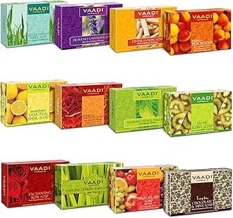 Assorted Luxurious Handmade Soaps, 75 g, Pack of 12