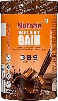 Nutrela Weight Gainer | 500g Chocolate Flavour | High-Calorie Mass Gainer with Vitamins & Minerals | Ideal for Men, Women & Kids