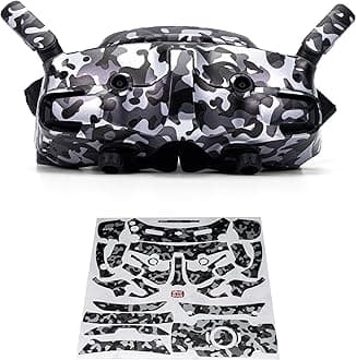 WRAPGRADE Skin Stickers Compatible with DJI Goggles 3 (Grayish CAMO)