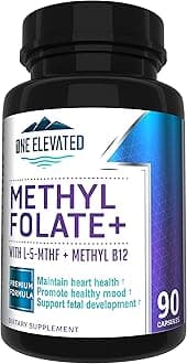 Double Strength & Most Bioactive Methyl Folate! Uniquely Formulated with Highest Pharmaceutical Grade Methylcobalamin (B12), Niacin, B1, B2 B6. Works Synergistically for Max Results-3 Month Supply