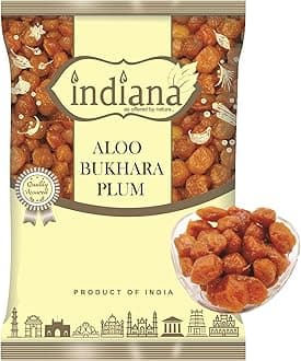 Indiana as offered by nature Aloo Bukhara Dried Plum Jumbo | Alpagoda Pandu- 200 Gram