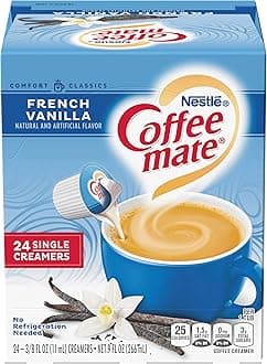 Nestle Coffee mate Creamer Liquid Singles, French Vanilla, 24 Count (Pack of 4)