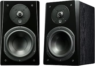 Prime Bookshelf Speakers Pair Black Ash