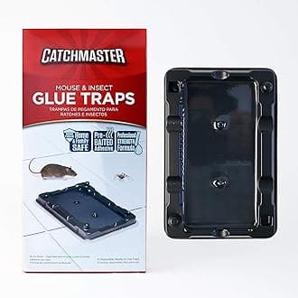 Catchmaster Mouse & Insect Professional Strength Glue Traps - Non Toxic - 6 Glue Trays