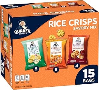 Rice Crisps, 4 Flavor Savory Mix, 15 count
