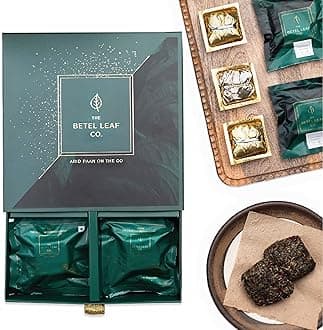 THE BETEL LEAF CO. | Calcutta Saada Paan - Dry Arid Paan | Mukhwas | After Meal Dessert | Mouth Freshener | Digestive | Pack Of 12 Paans, 180 Gram