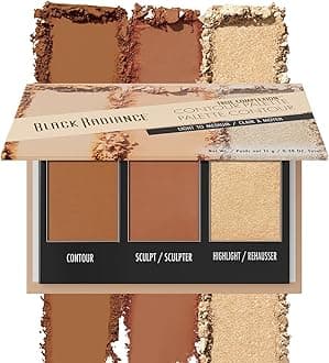 Black Radiance True Complexion Contour Palette, Light to Medium, 0.38 Ounce