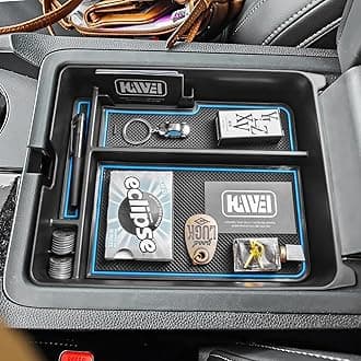 HGWEICenter Console Organizer Compatible with Honda Pilot 2023 2024 LX/Sport/EX-L/TrailSport/Touring/Elite Interior Accessories Insert Armrest Storage Box Tray, Blue