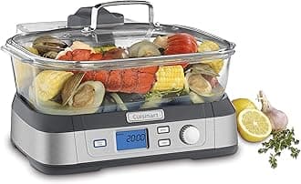 Cuisinart STM-1000 Digital Cook Fresh Digital Glass Steamer, Stainless