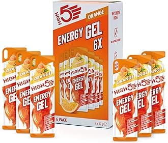 Energy Gel Quick Release Energy On The Go From Natural Fruit Juice (Orange, 6 x 40g)