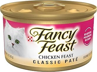 Purina Fancy Feast Chicken Feast Classic Grain Free Wet Cat Food Pate - (Pack of 24) 3 oz. Cans