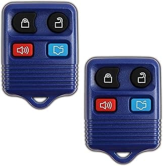 KeylessOption 2 Blue Replacement 4 Button Keyless Entry Remote Control Key Fob