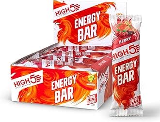 Energy Bars - High Carb Energy Bars for Running, Cycling & Hiking - Vegan Oat Bars with Real Fruits - Healthy Snacks for Adults - Snack Bars Multipack for Training & Racing (12x55g, Berry)