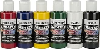 Createx Colors 5801-00 Airbrush Paint Set, 2 Ounce, Multicolor, 12 Fl Oz