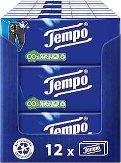 Tempo Classic Pocket Handkerchief 4 Ply Family Pack - 120 Pocket Packs