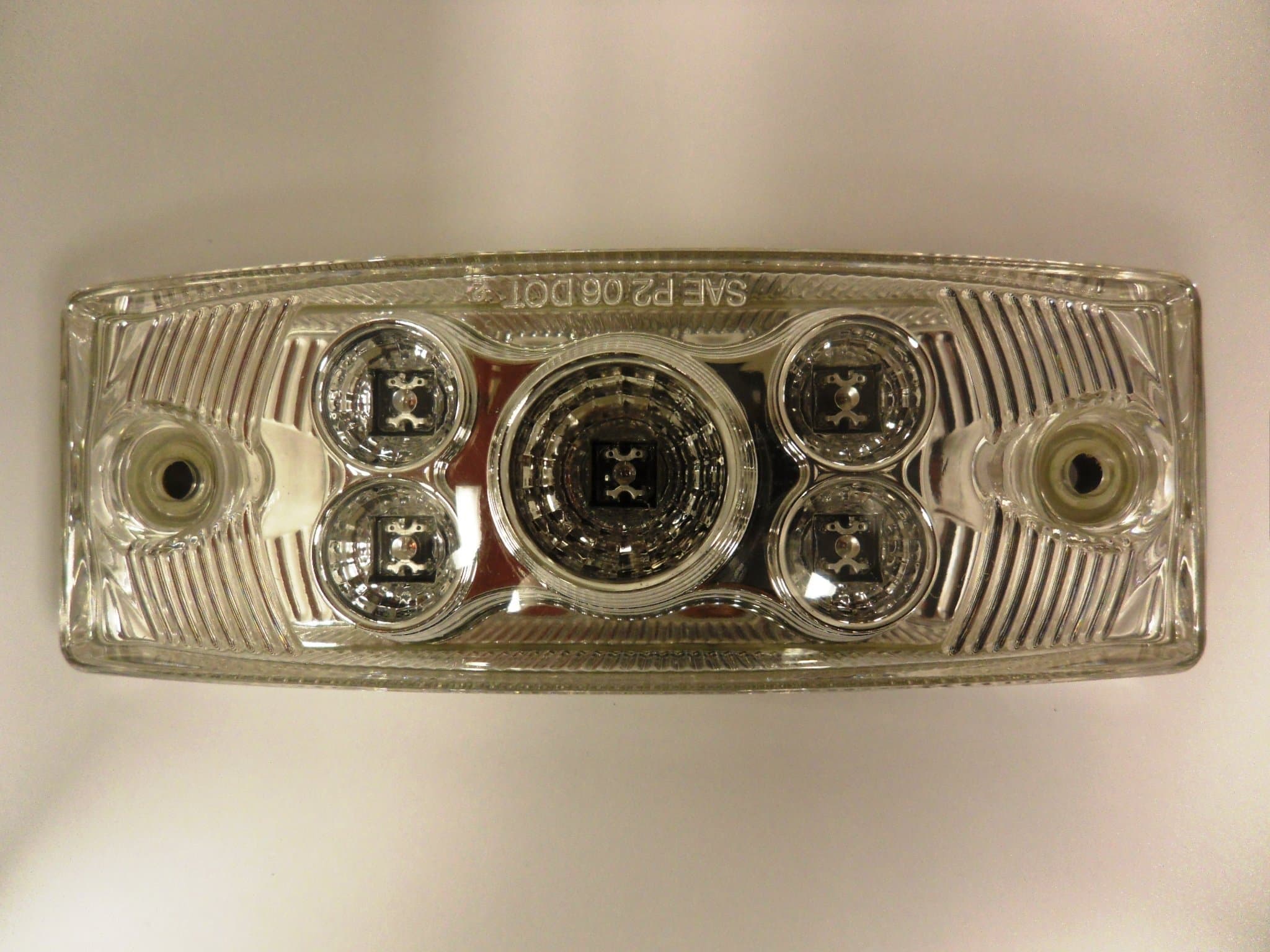 AutoSmart KL-15113C-A Amber Rectangular LED Clearance/Side Marker Light with Clear Lens