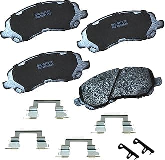 Premium SBC866 Ceramic Front Brake Pads for Select Models Chrysler 200,Cirrus,Sebring,Dodge Avenger,Caliber,Stratus,Jeep Compass,Patriot,Mitsubishi ASX,Eclipse,Galant,Lancer,Outlander