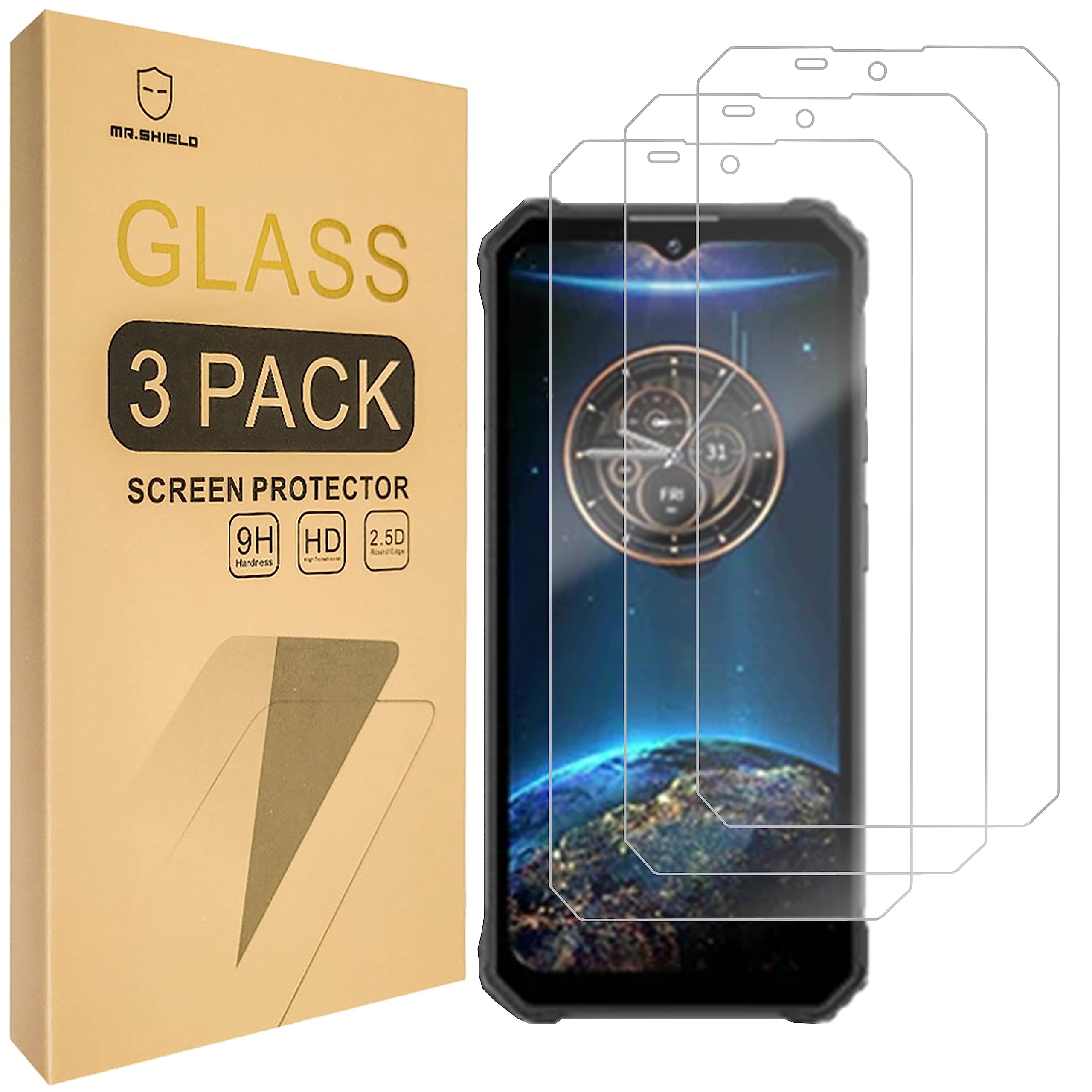 [3-Pack] Screen Protector For OUKITEL WP28 / WP28E / WP28S [Tempered Glass] [Japan Glass with 9H Hardness] Screen Protector