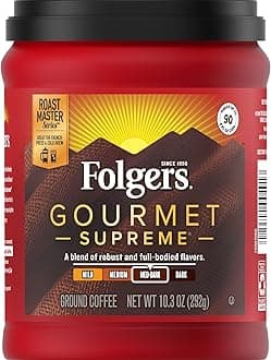 Gourmet Supreme Medium Dark Roast Ground Coffee, 10.3 Ounces