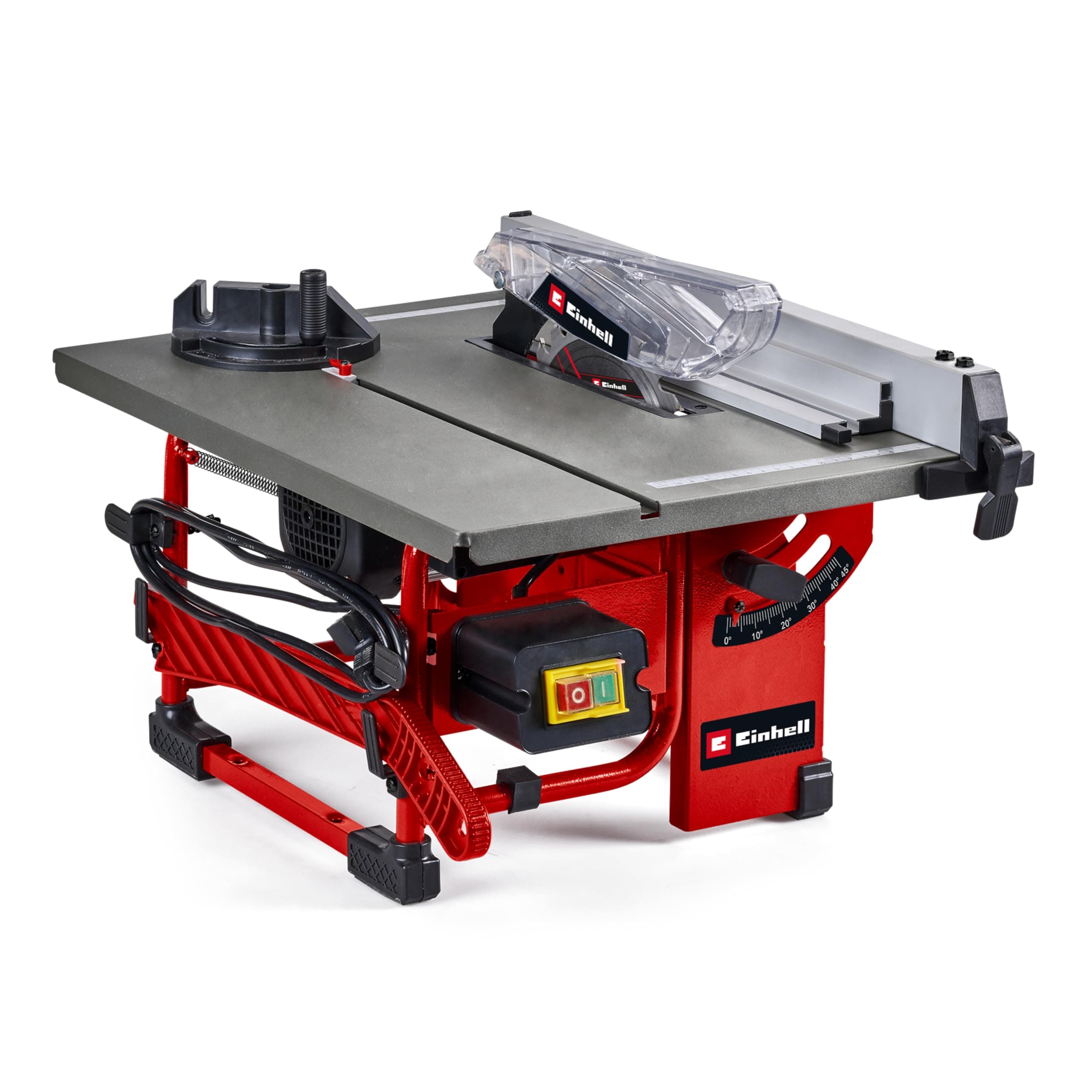 Einhell Table Saw TC-TS 8 I (800 W, Cutting Height 45 mm, Blade Ø 200 mm, Angle Stop, Parallel Stop, Vacuum Cleaner Connection, with Tungsten Carbide Blade)